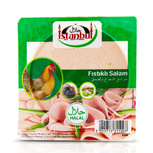 Istanbul Sliced Chicken Salami with Pistachio 200gr