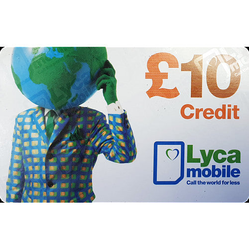 Lyca Top Up Voucher £10