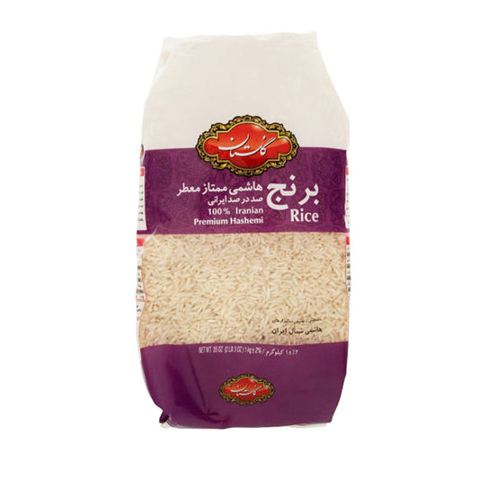 برنج هاشمی ممتاز معطر ایرانی گلستان مقدار 1 کیلوگرم