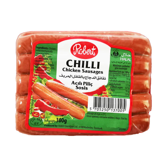 Robert Chilli Chicken Sausages 300g