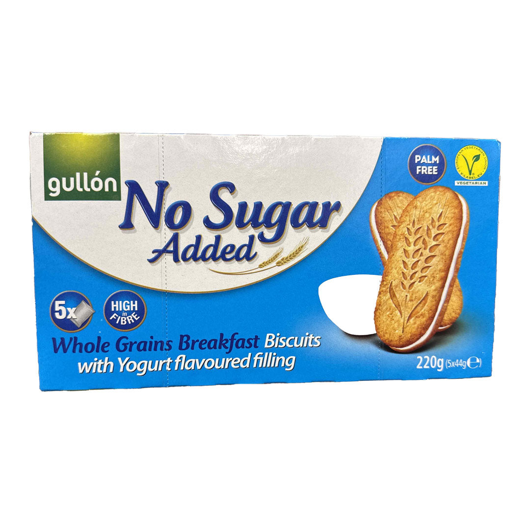 Gullon sugar free whole grain biscuits with yogurt 220g