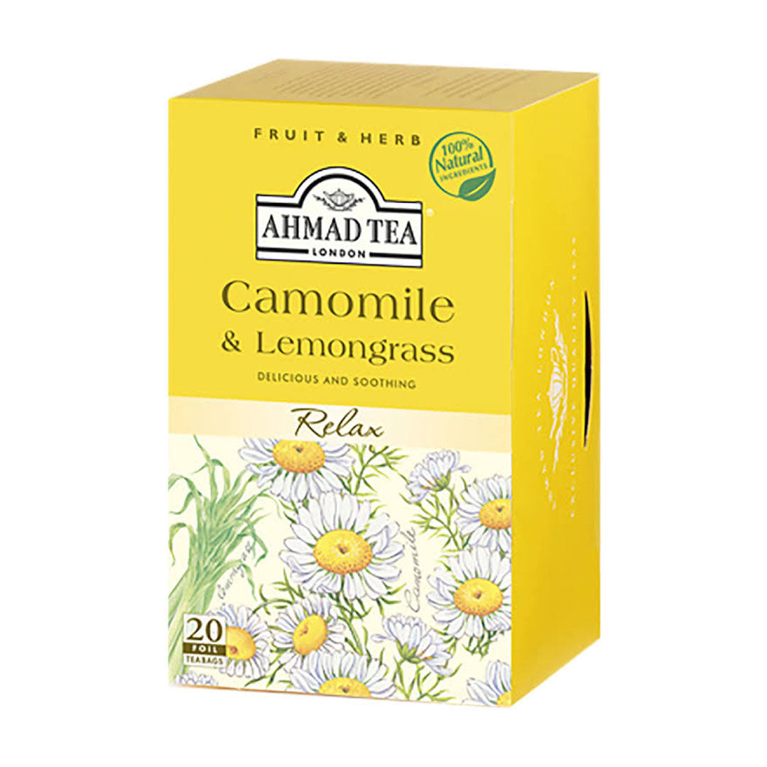 Ahmad Teas Camomile & Lemongrass 20 Tea Bags