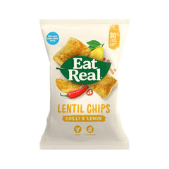 Eat real lentil chips chilli & lemon 113g