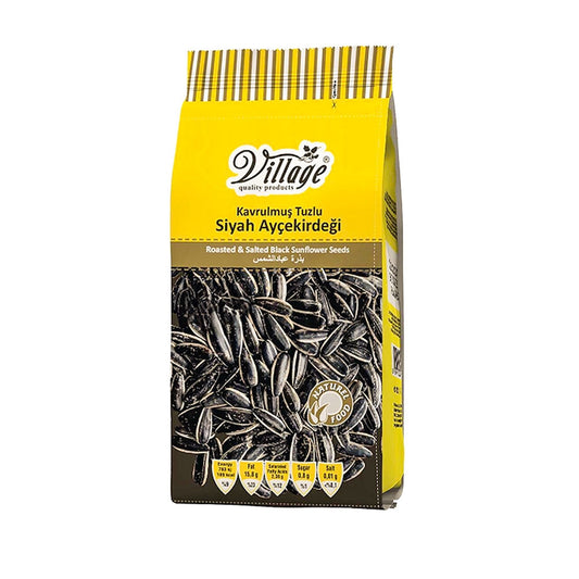 Village Salted Black Sunflower Seeds 275gr