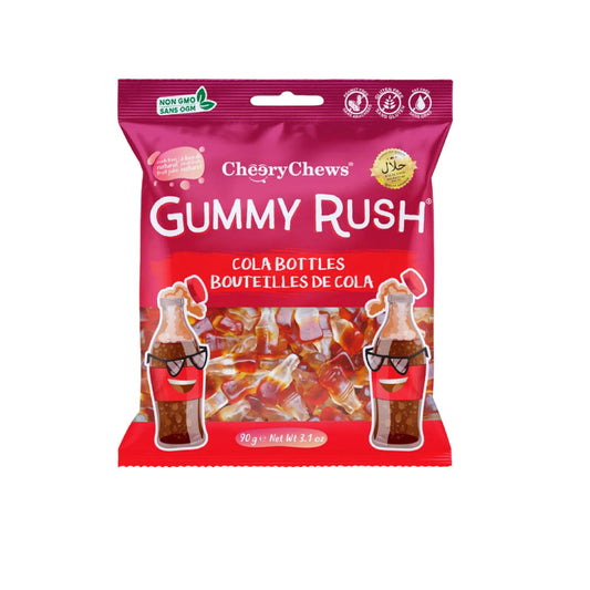 Gummy rush cola bottles 90g