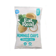 Eat real hummus chips creamy dill flavour 135g