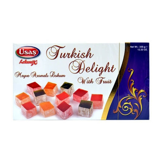Usas Mixed Turkish Delight With Fruit Flavour 350g