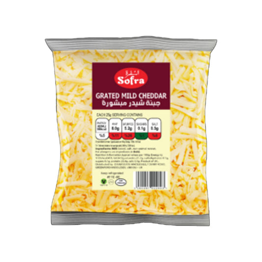 Sofra grated mild cheddar 170g