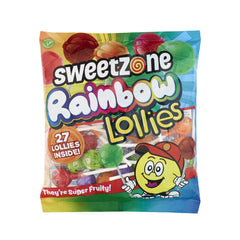 Sweetzone rainbow lollies182g