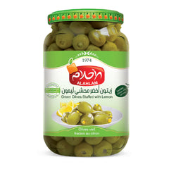 Alahlam green olives stuffed with lemon 3kg