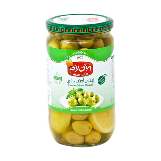 Alahlam Green Olive Halabi 700g