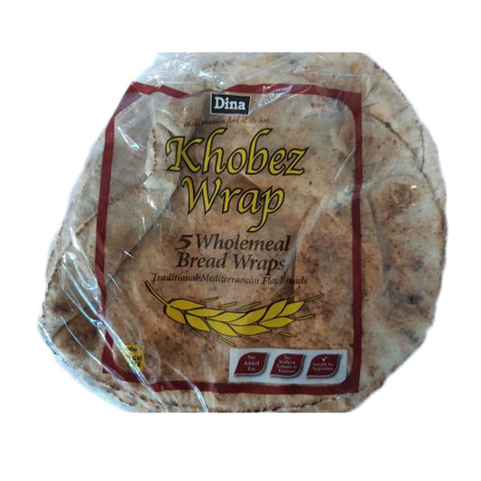 Dina Khobez Wrap 5 Wholemeal Bread Wraps