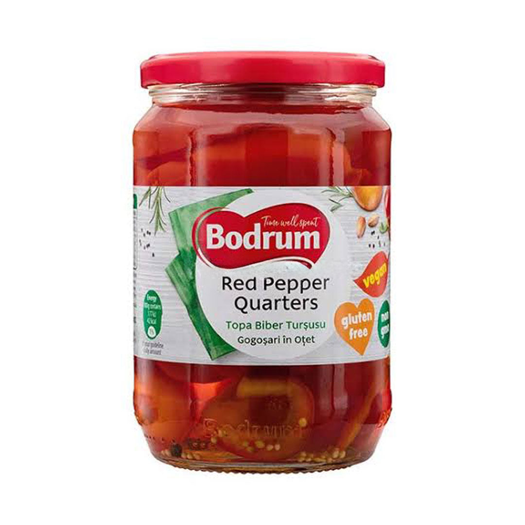 Bodrum Red Pepper Quarters 620g