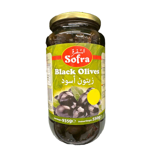 Sofra black olives 935g
