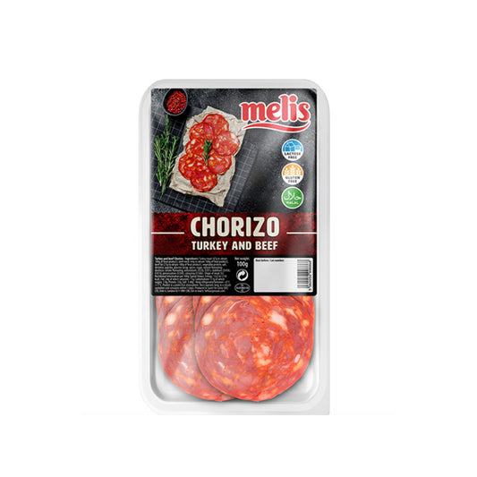 Melis Turkey and Beef Chorizo Halal Salami 100gr