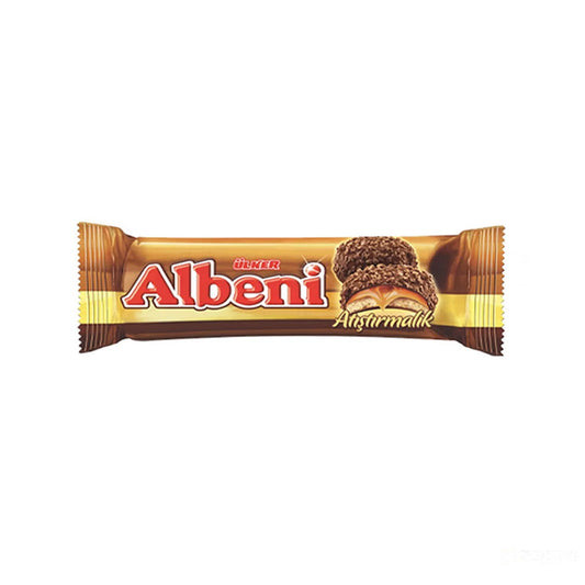 Ulker albeni chocolate biscuits with caramel cream core