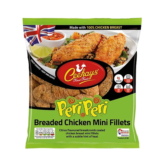 Ceekays Peri-Peri Breaded Chicken Mini Fillets 500gr