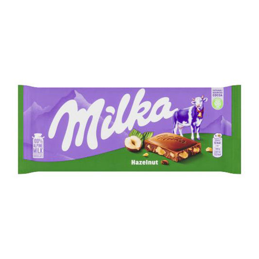 Milka Hazelnut Chocolate 100g