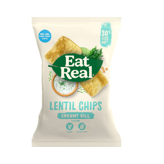 Eat real lentil chips creamy dill