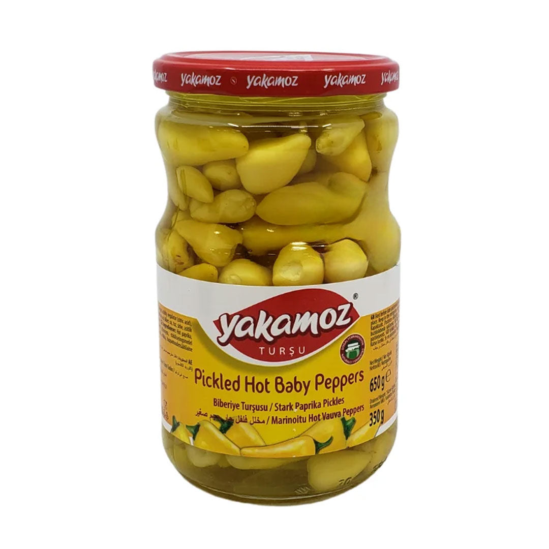 Yakamoz pickled hot baby peppers 650g