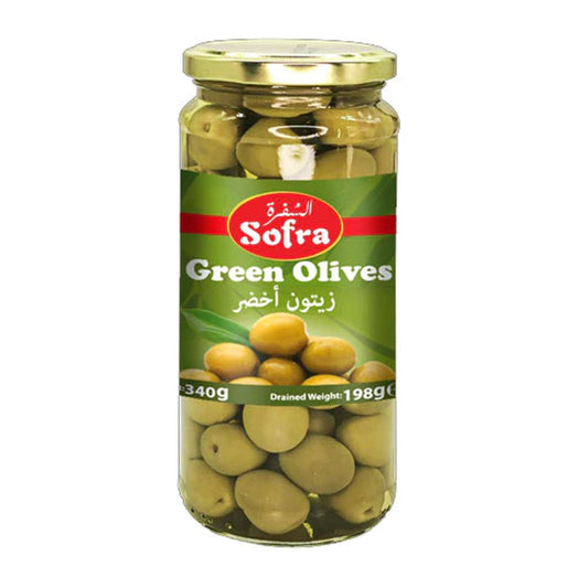 Sofra green olives 340g