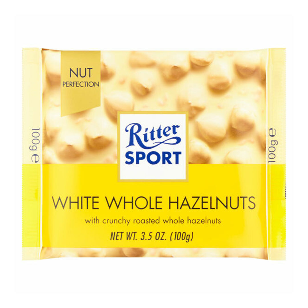 Ritter Sport White Whole Hazelnuts 100g