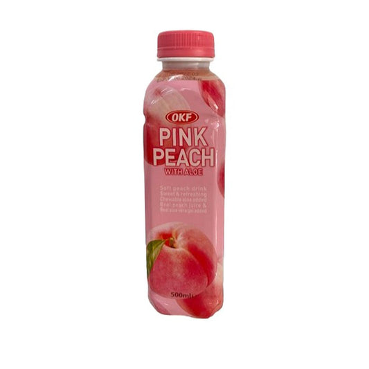 OKF Pink Peach Drink with Aloe 500ml