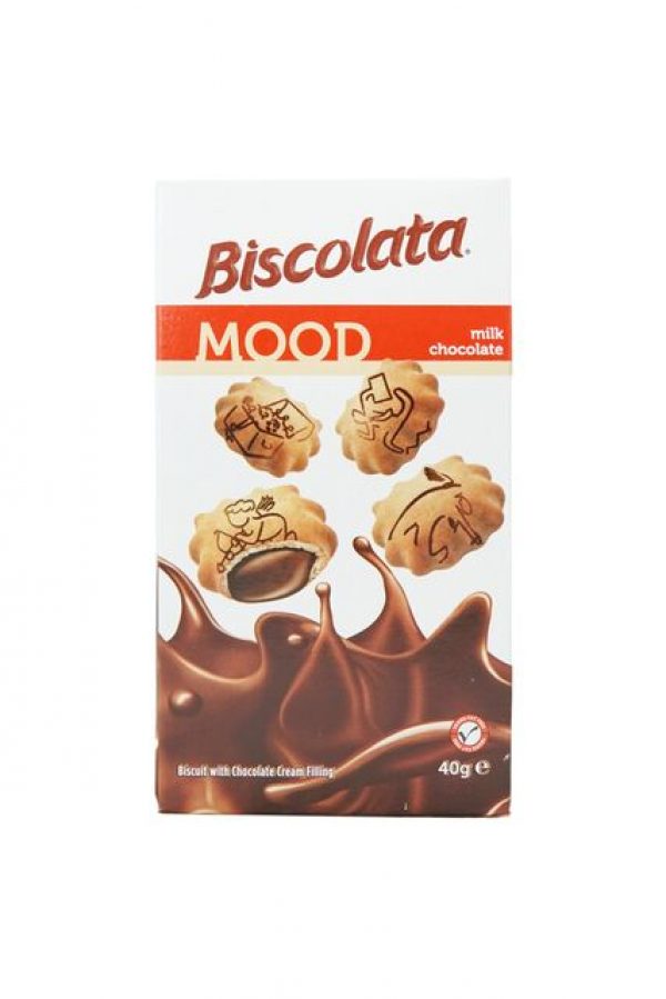 BISCOLATA CHOCOLATE FILLED MOOD COOKIES  40GR