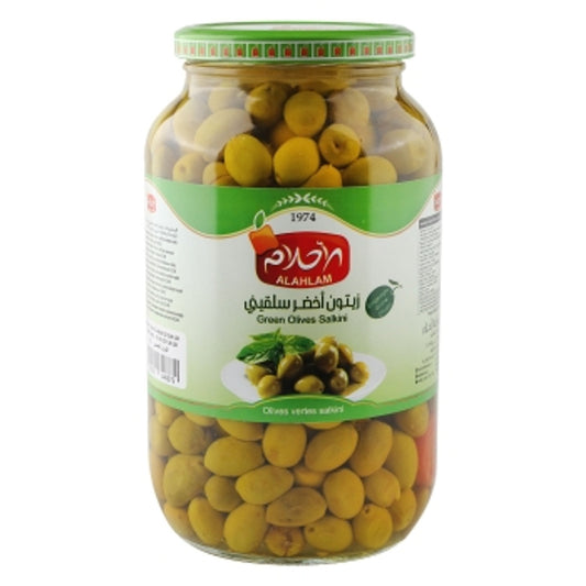 Alahlam Green Olives Salkini 900g
