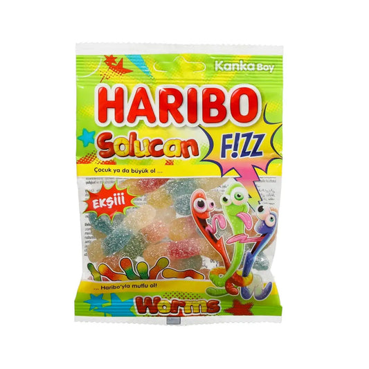 Haribo fizz worms 70g