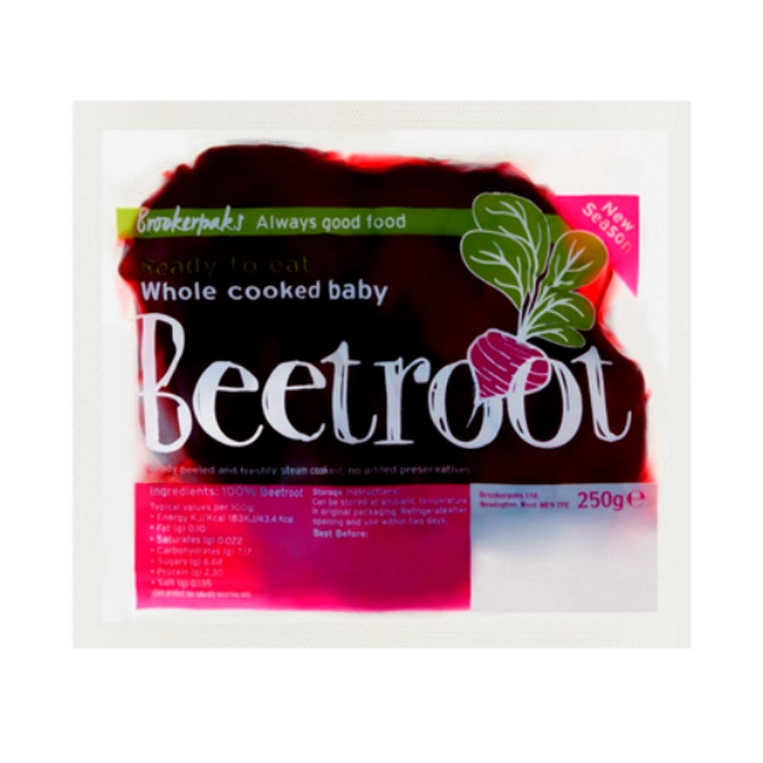 Brookerpaks Whole Cooked Baby Beetroot 250gr