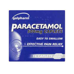 Galpharm Paracetamol 500mg Caplets 16 Pack