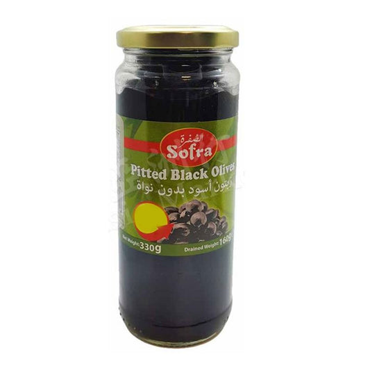 Sofra Pitted Black Olives 330g