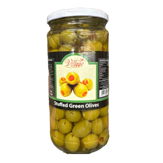 Village stuffed green olives 700g