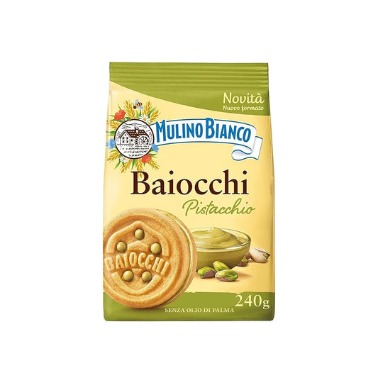 Mulino Bianco Baiocchi Pistachio Biscuits 240gr