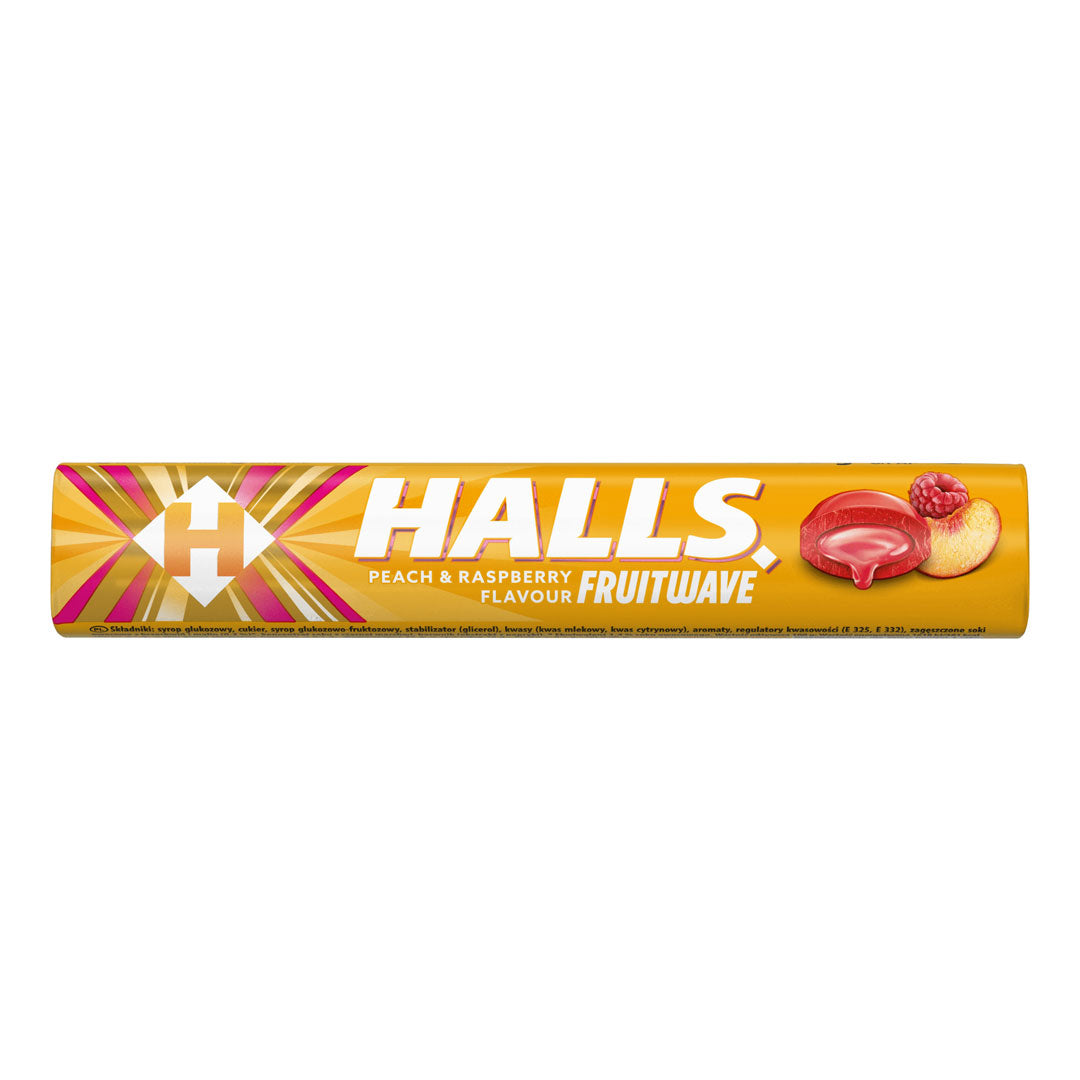 Halls Şeftali Ahududu Aromalı 45gr