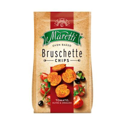 Maretti Bruschette chips tomato, olives & oregano 70g