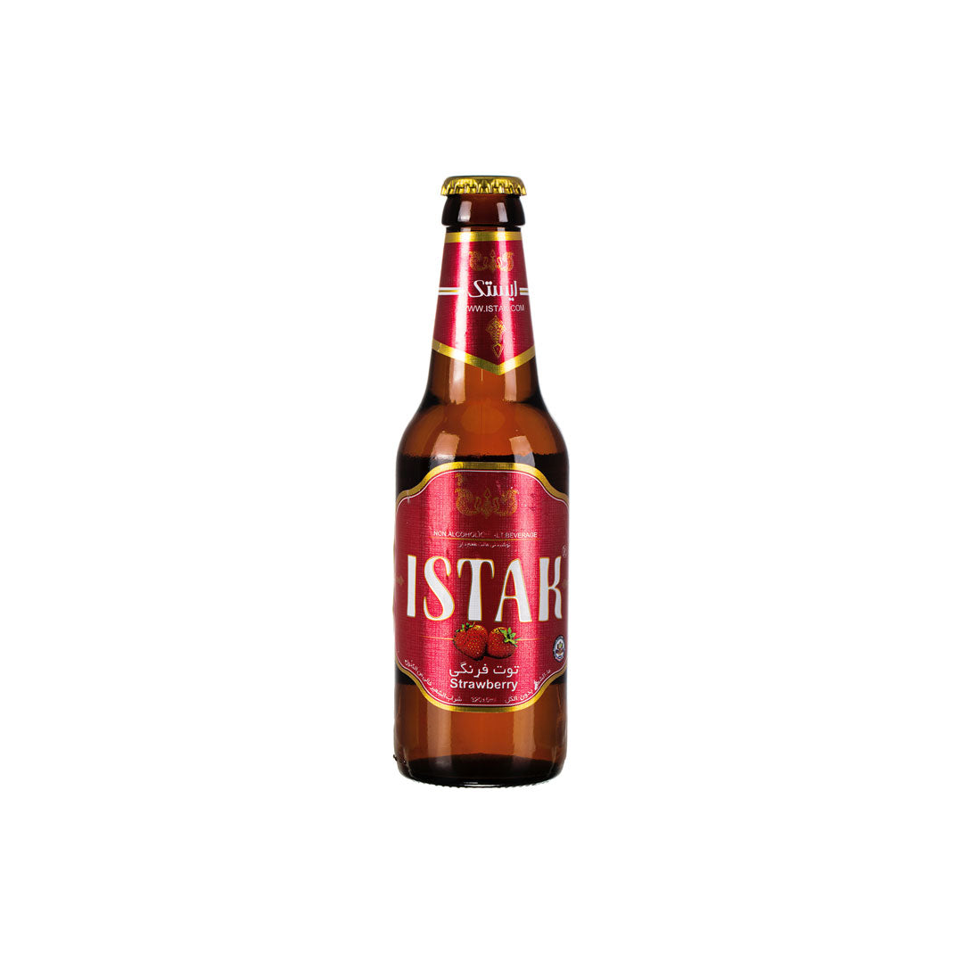 Istak Strawberry Malt Beer in Glass 320ml