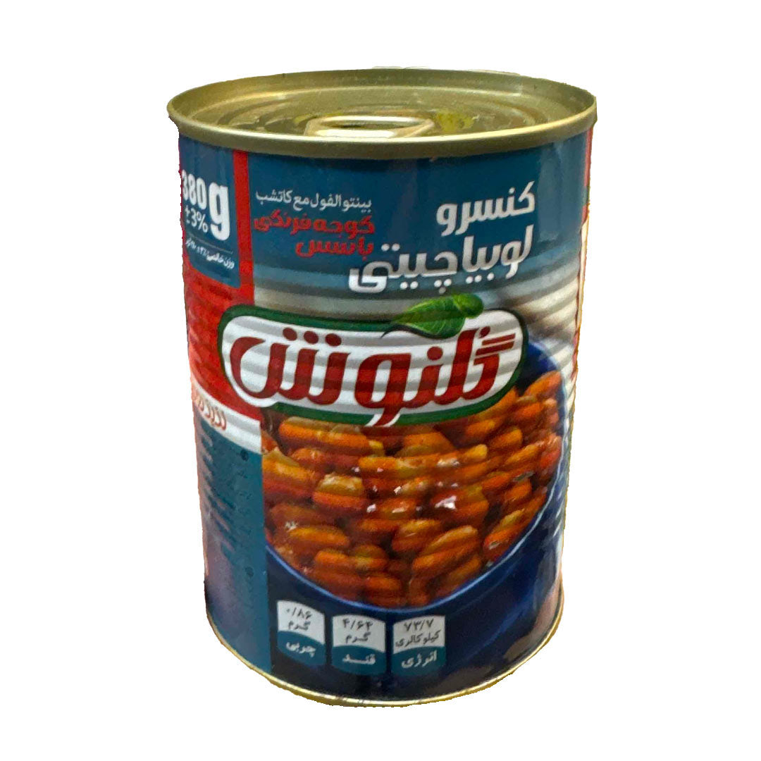 Golnoosh Canned Pinto Beans in Tomato Sauce 380gr