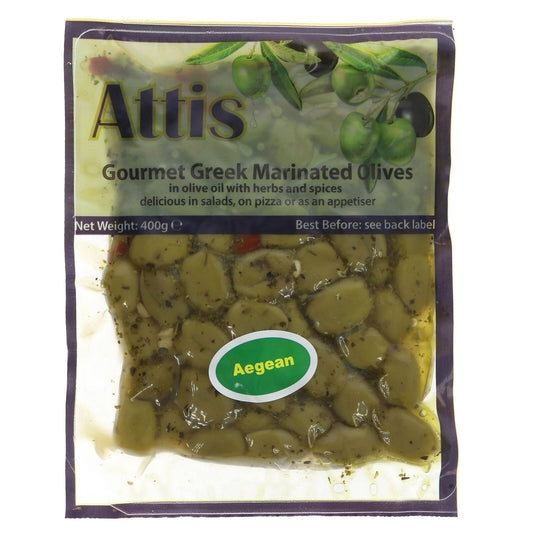 Attis Çekirdeksiz Yeşil Zeytin 400 gr