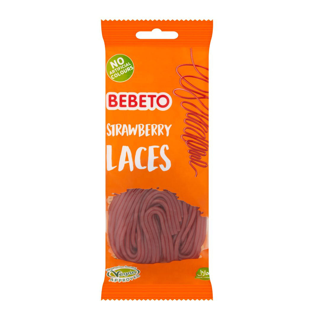 Bebeto Strawberry Laces 160g