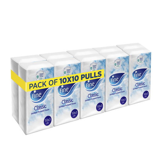 Fine Pocket Tissue Classic 10Pack