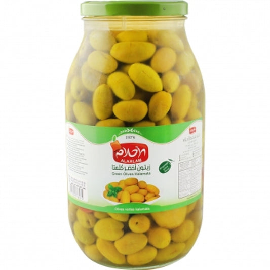 ALAHLAM Kalamata Green Olives 2800 gr