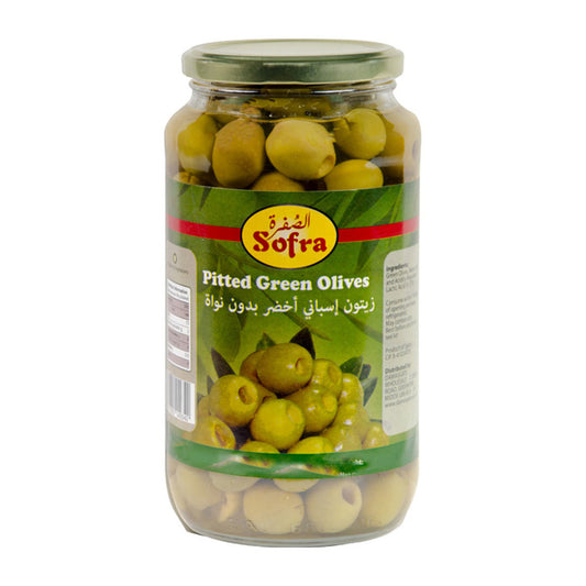 Sofra Pitted Green Olives 900gr