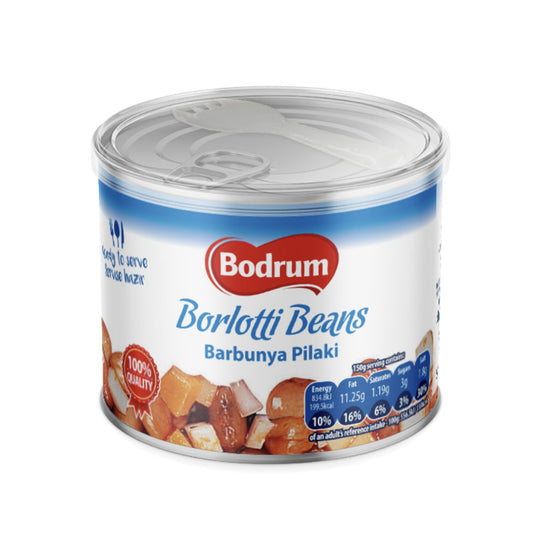 Bodrum Borlotti Beans in tomato sauce 400g