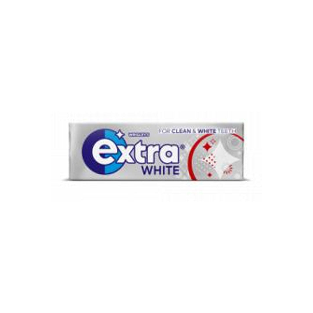 Extra white sugarfree chewing gum