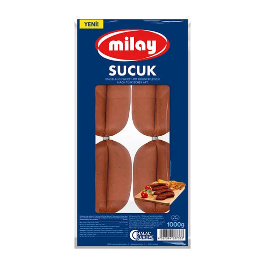 Milay Garlic Sausage with Chicken Sucuk (Turkish Style) 1000 g