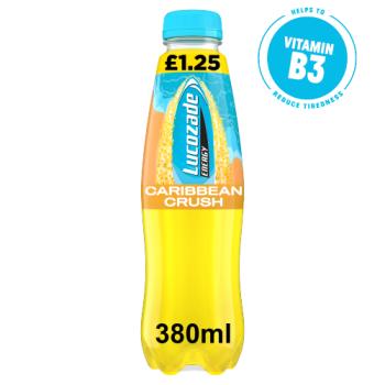 Lucozade  Caribbean Crush Energy  Drink 380ml