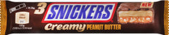 Snickers Creamy Peanut Butter & Milk Chocolate Snack Bar Trio 54.75g