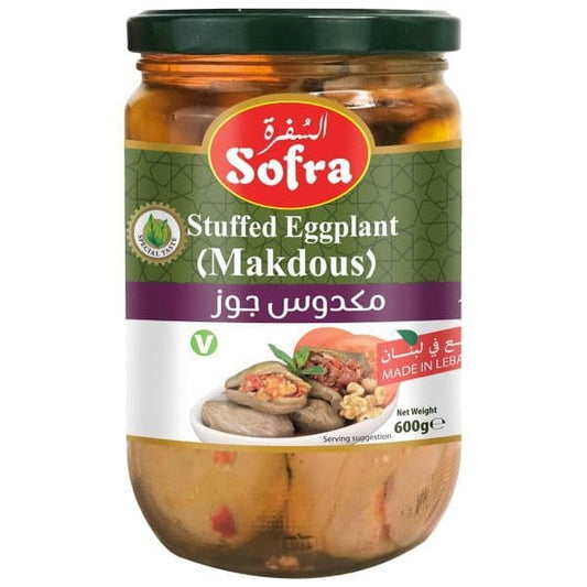 بادمجان شکم پر در روغن سوفرا مکدوس  600 گرم